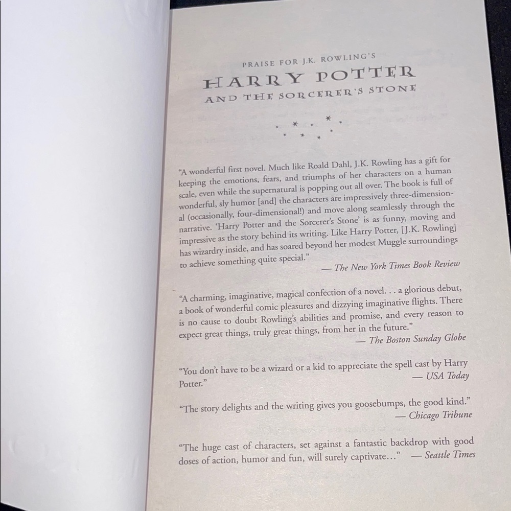 Scholastic Harry Potter Book with Red and Blue Cover - Picture 4 of 5